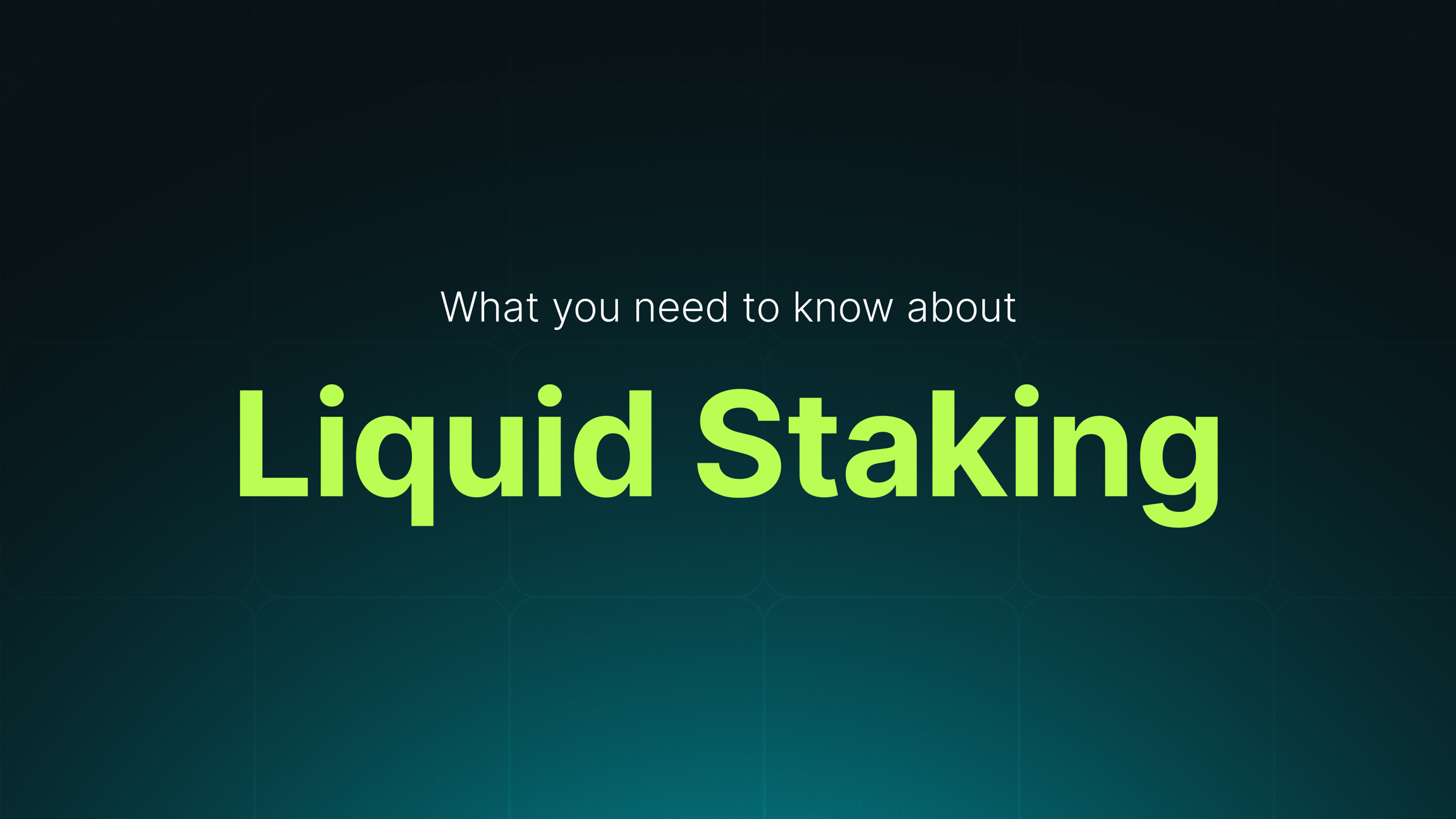 Liquid Staking Banner